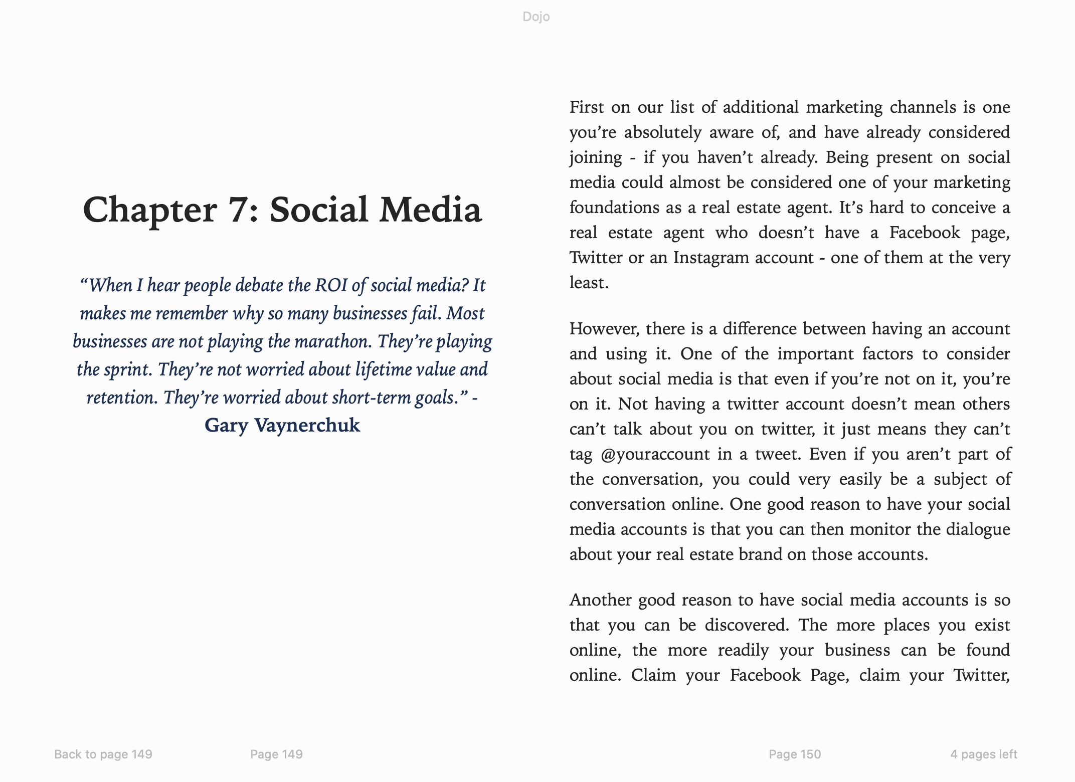 Dojo E-Book Sample Page