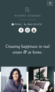 RealtyNinja Fully-Customized Design Example 3 On Phone