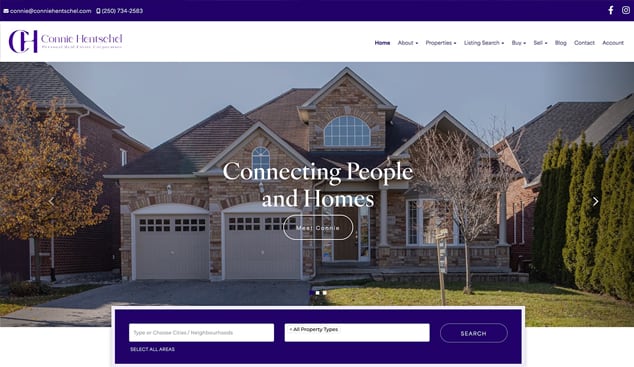 Real estate web design 4