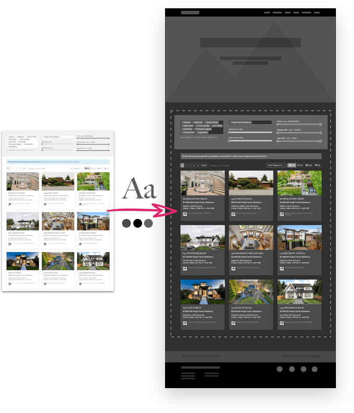 MLS®/IDX Widget - Style Match Screenshot